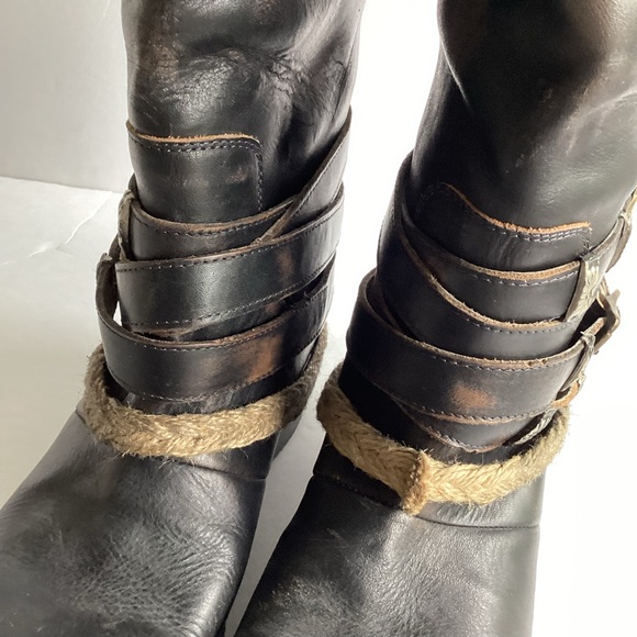 Freebird By Steven Drove Boots Womens Size 9 Brown Leather Cowgirl Festival - Picture 13 of 14